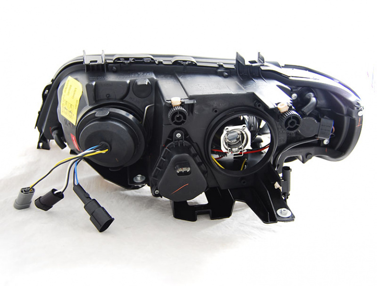 LED Angel Eyes Scheinwerfer für BMW X5 E53 99-03 schwarz